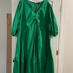 Torrid | Green Cotton Blend Dress | size 4